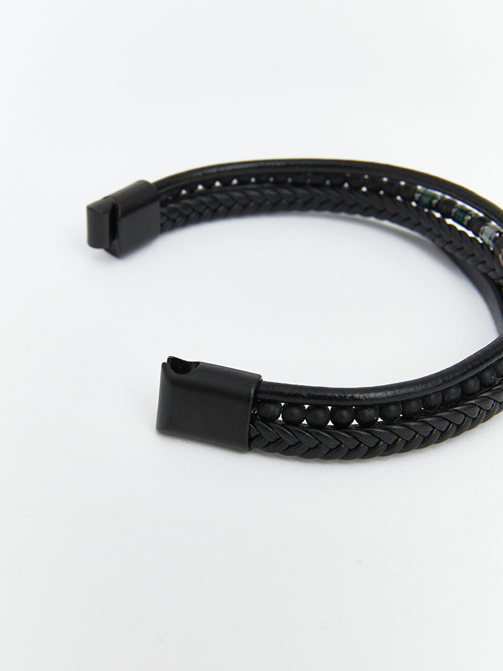 Siyah Erkek Örgü Bileklik-2