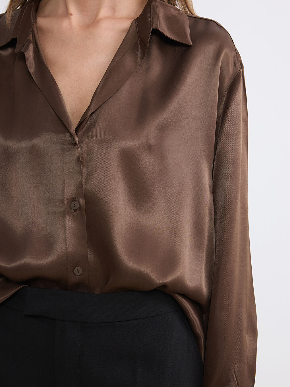 Saten košulja za žene-2