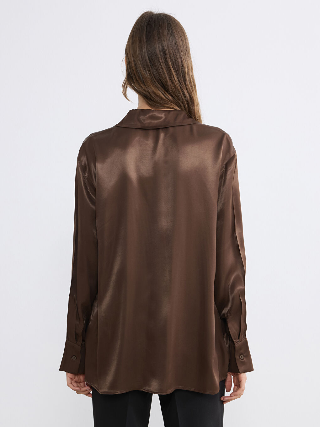 Saten košulja za žene-3