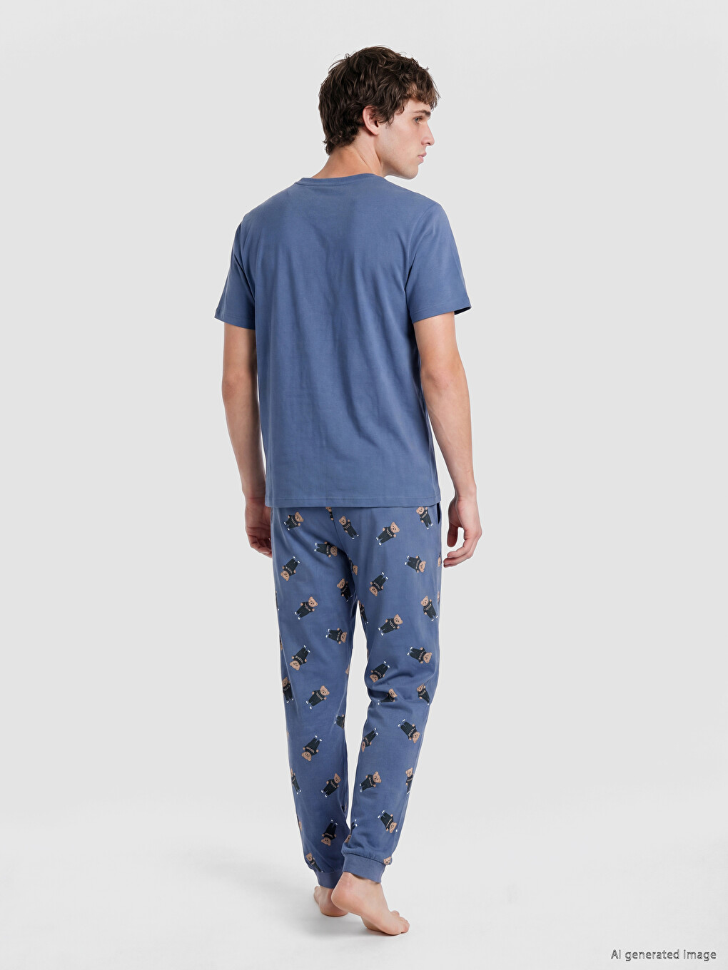 Regular Fit Printed Men's Pyjamas Set-3