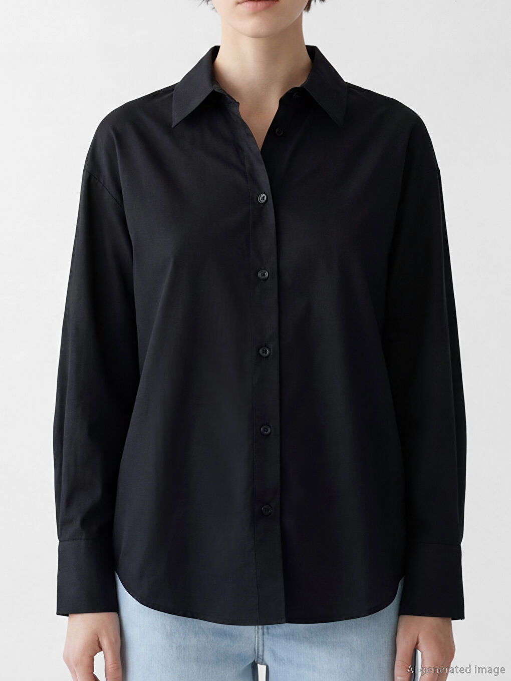 قميص بوبلين للسيدات-2