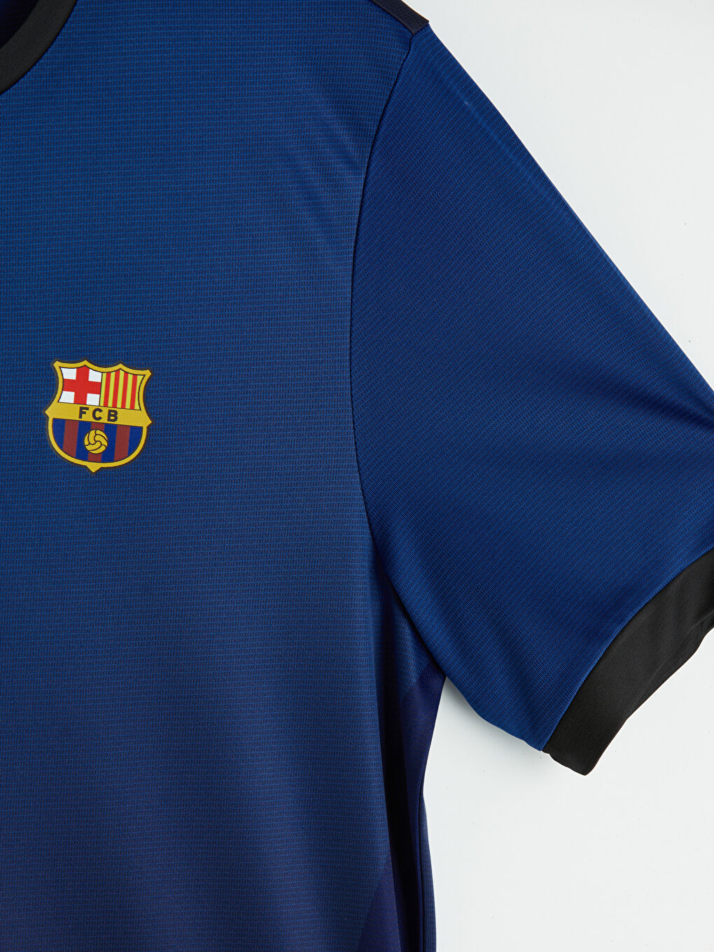 Mavi Bisiklet Yaka FC Barcelona Baskılı Erkek Tişört-7