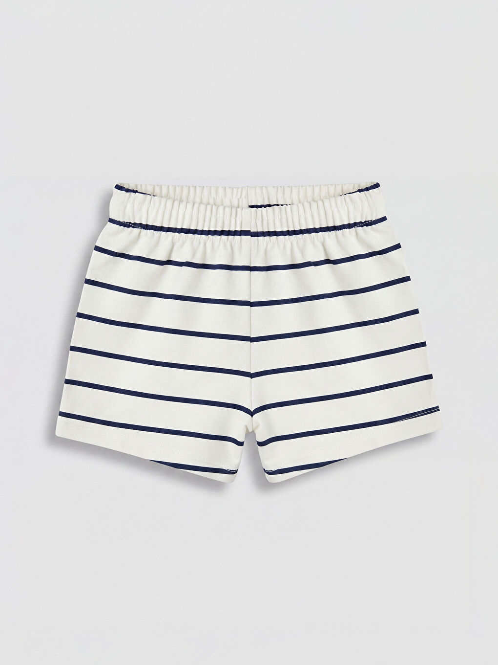 Mavi Çizgili Kız Bebek Şort