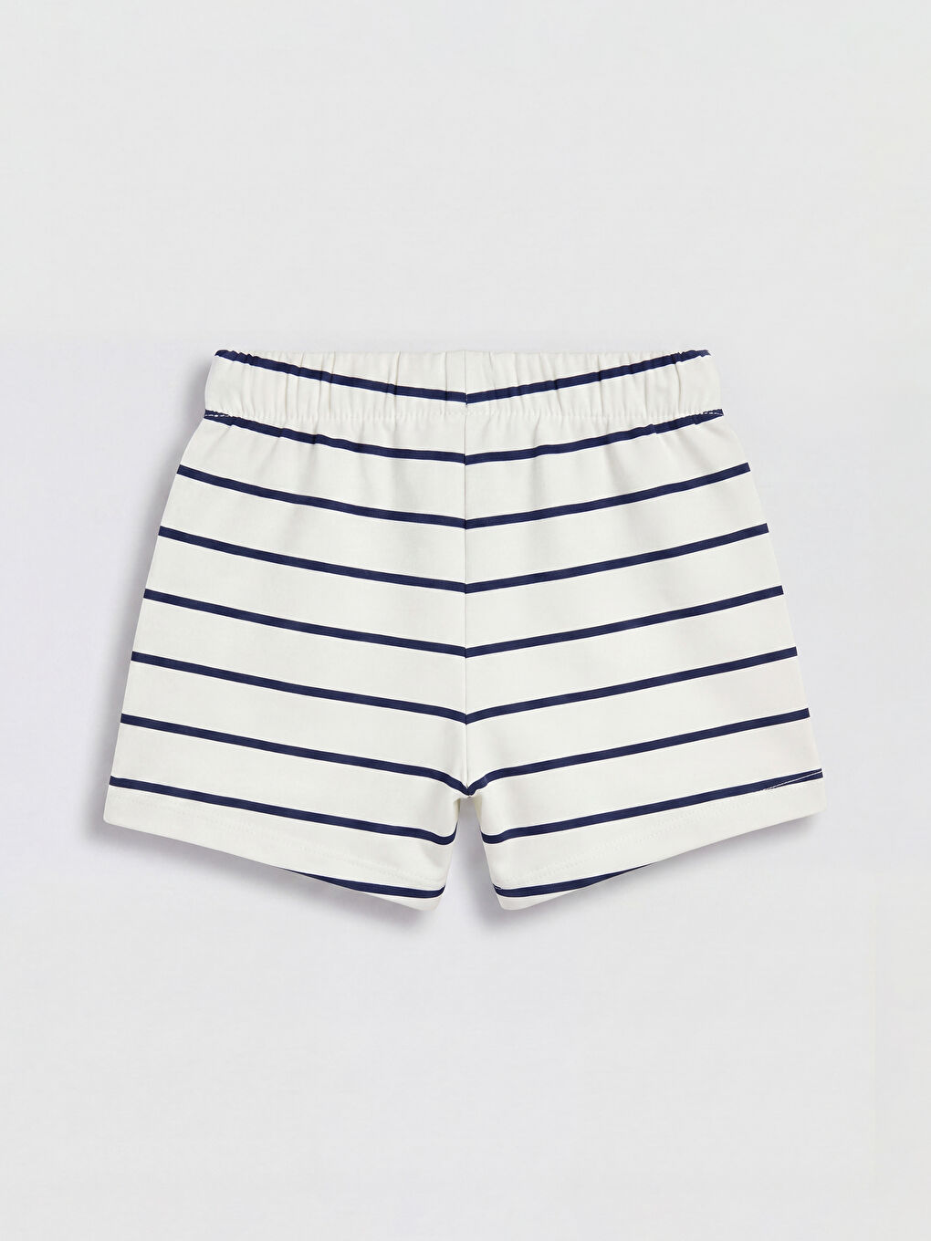 Mavi Çizgili Kız Bebek Şort-1