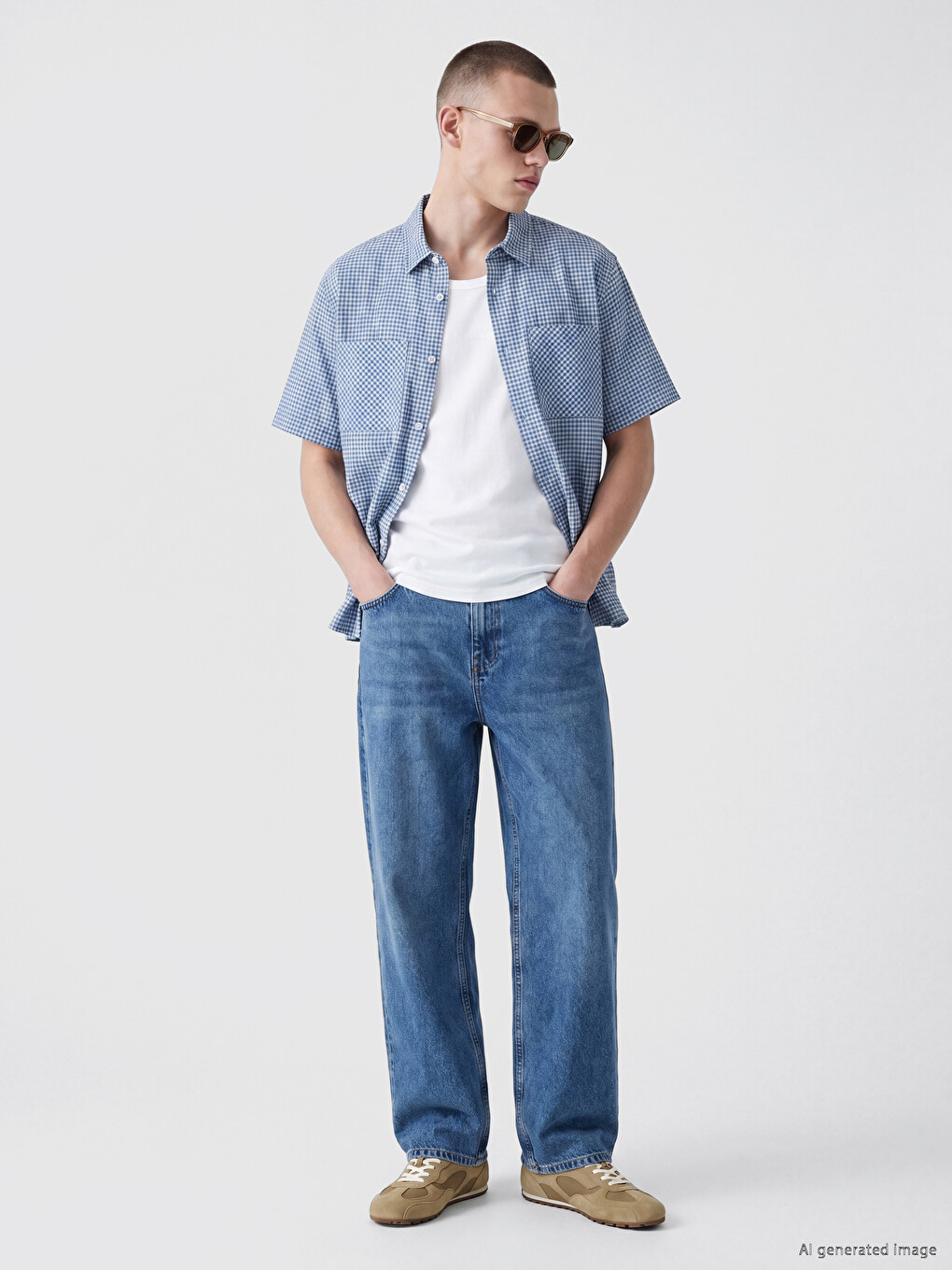Relax Fit Plaid Men's Shirt-1