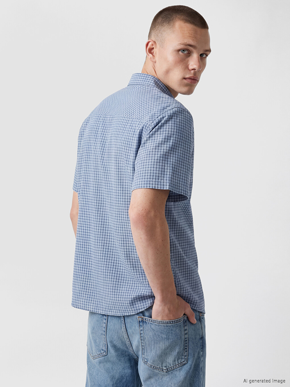 Relax Fit Plaid Men's Shirt-3