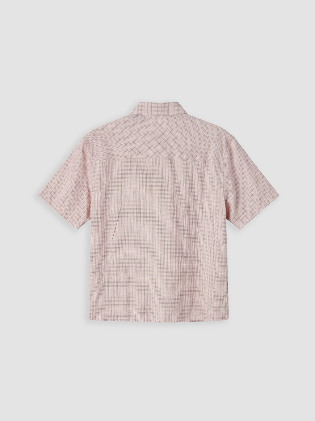 Pembe Relax Fit Ekose Erkek Gömlek-2