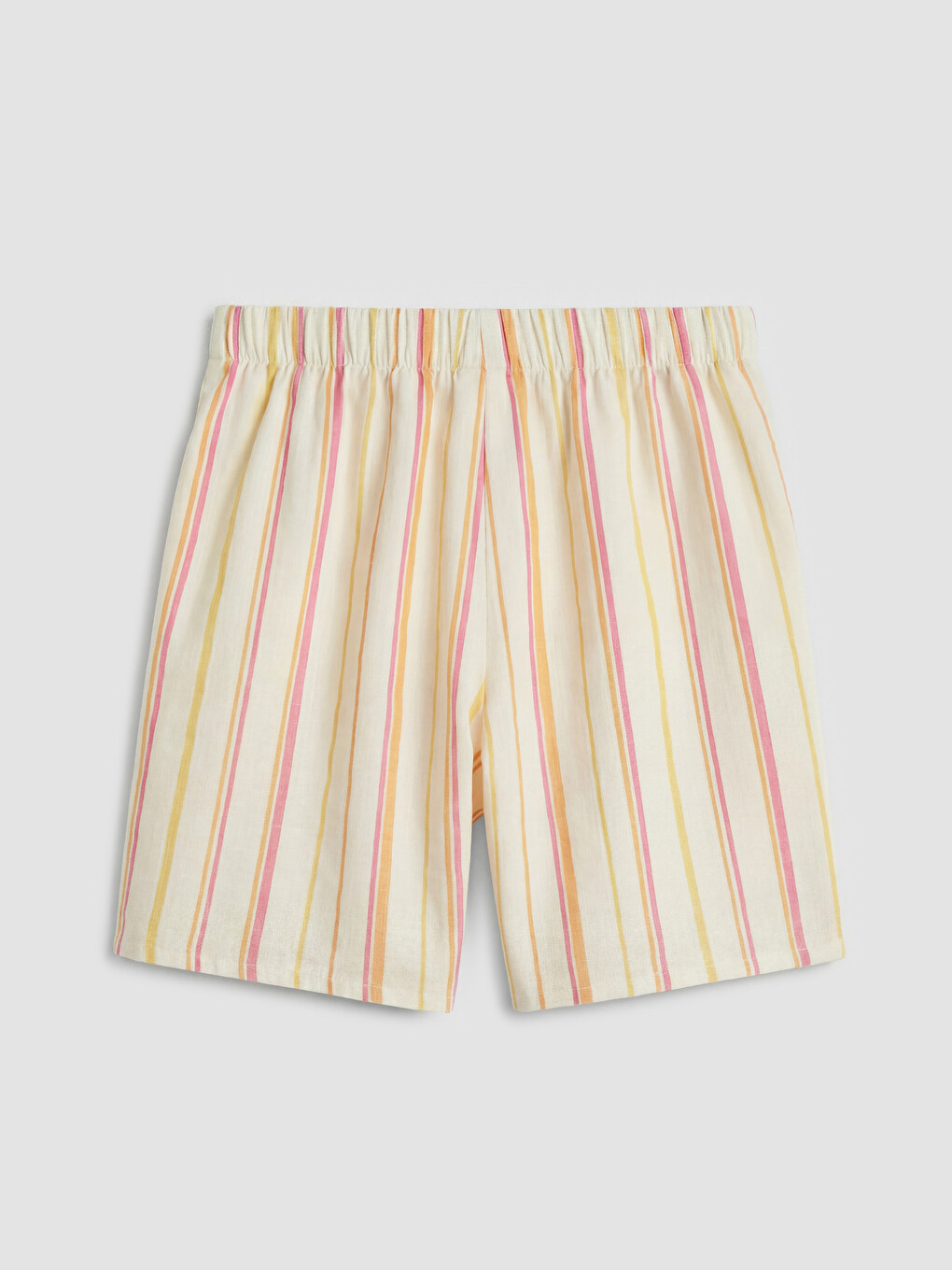 Set cu pantaloni scurți vărgat din poplin pentru fete-4