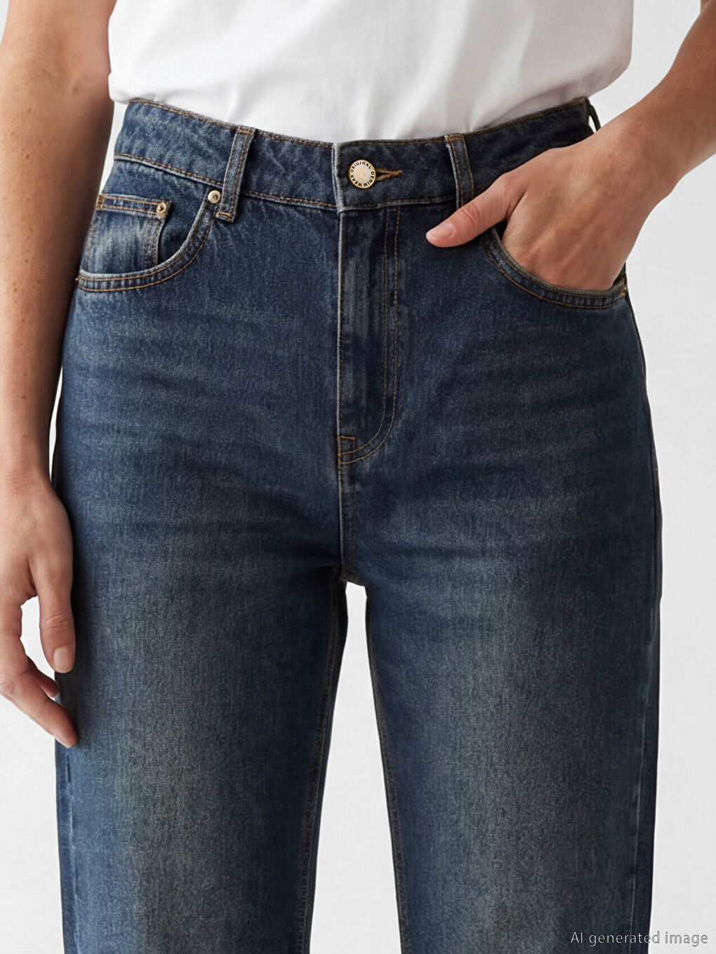 Ženske farmerke ravnog kroja-2