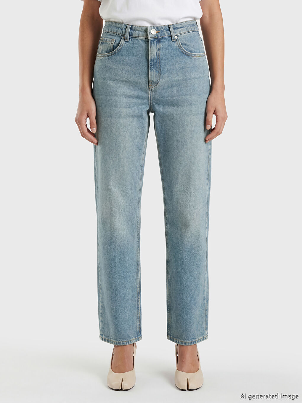 Ženske farmerke ravnog kroja-1