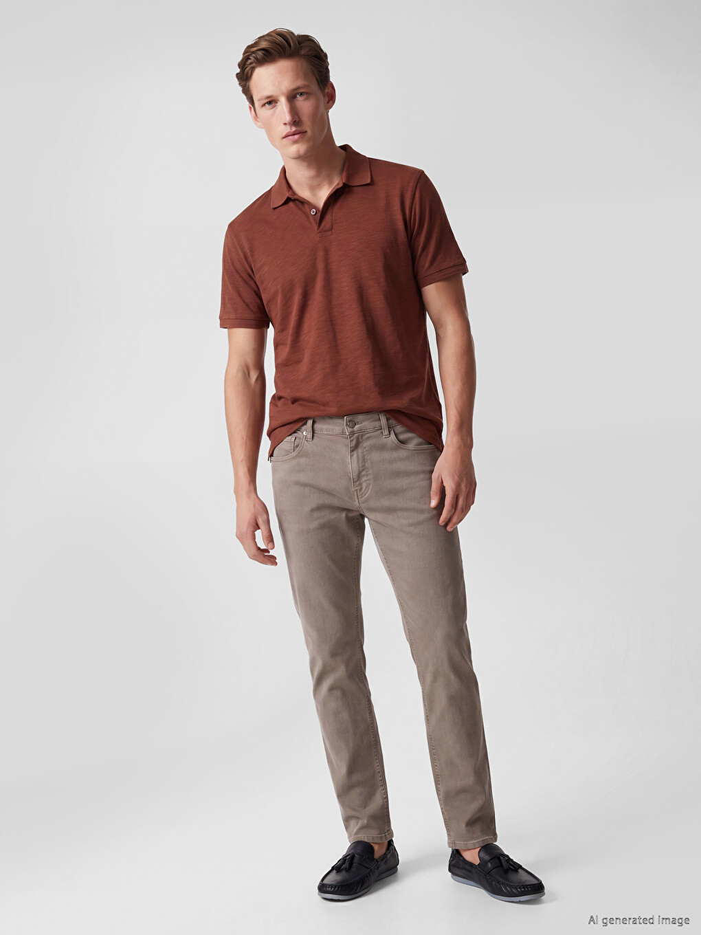 Polo Collar Men's T-shirt-1
