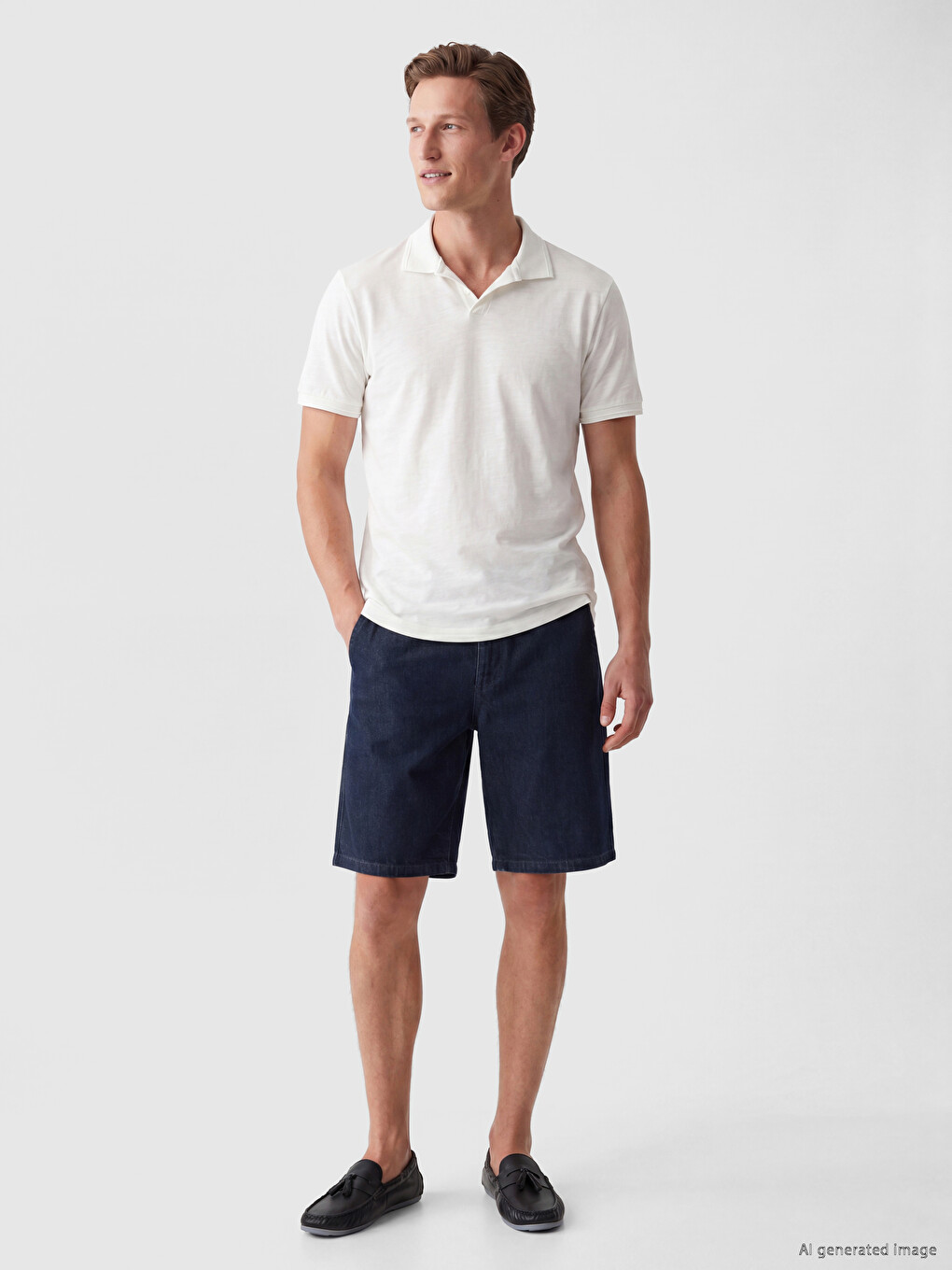 Polo Collar Men's T-Shirt-1