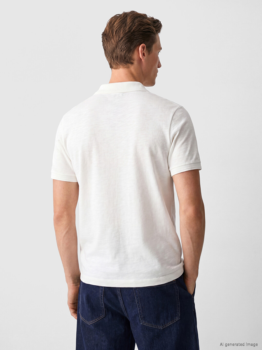 Polo Collar Men's T-Shirt-2