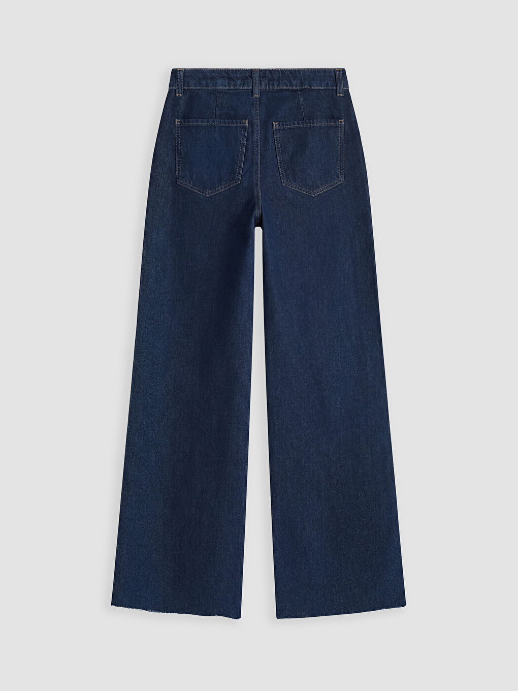 İndigo Wideleg Kadın Jean Pantolon-1
