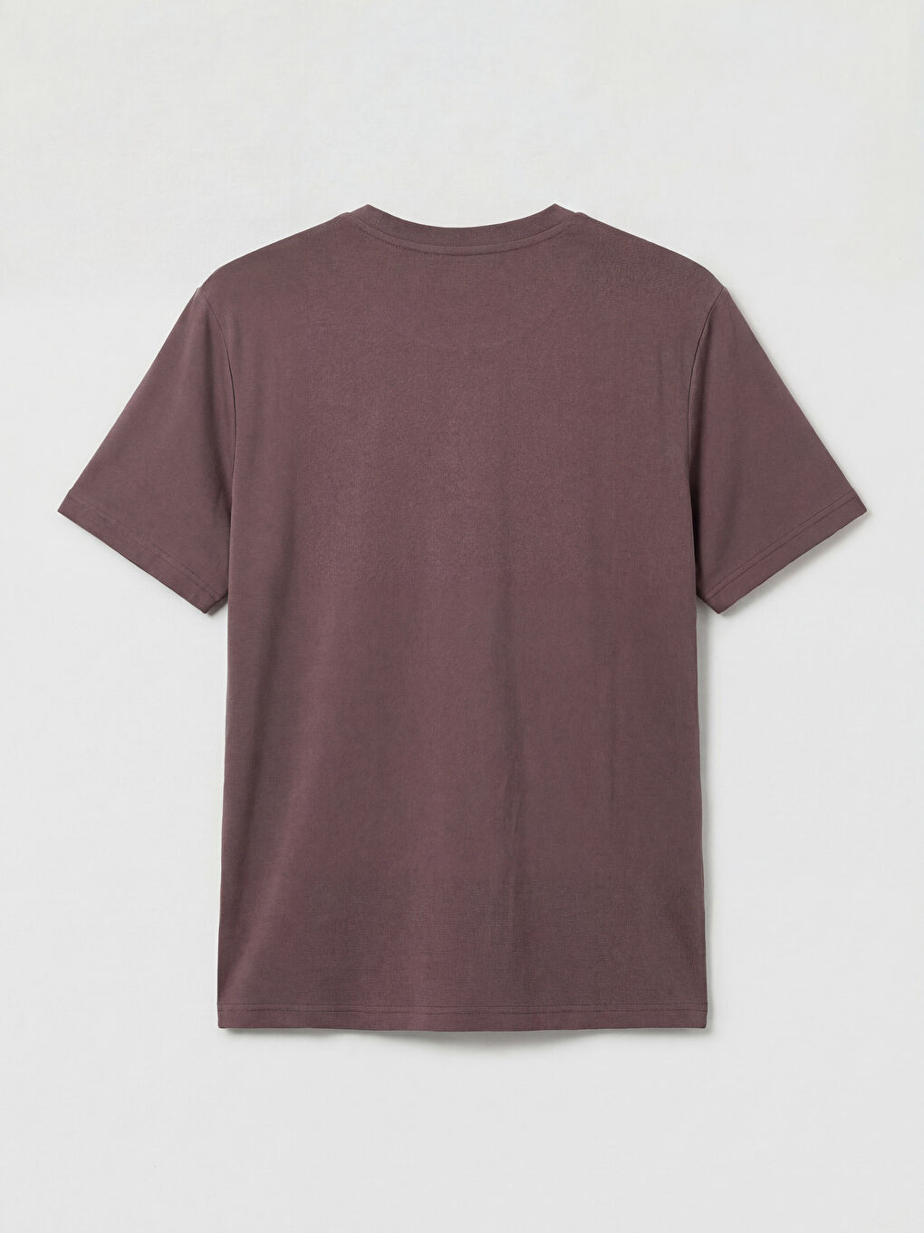 Kahverengi Bisiklet Yaka Erkek Tişört-1