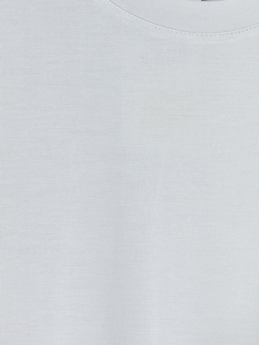 Gri Bisiklet Yaka Erkek Tişört-2