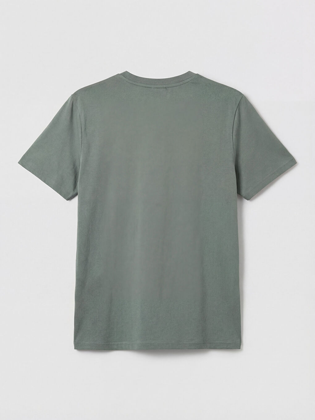 Haki Bisiklet Yaka Erkek Tişört-1