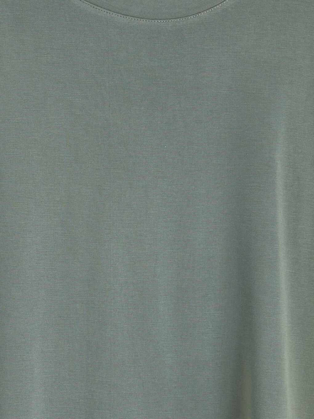 Haki Bisiklet Yaka Erkek Tişört-2