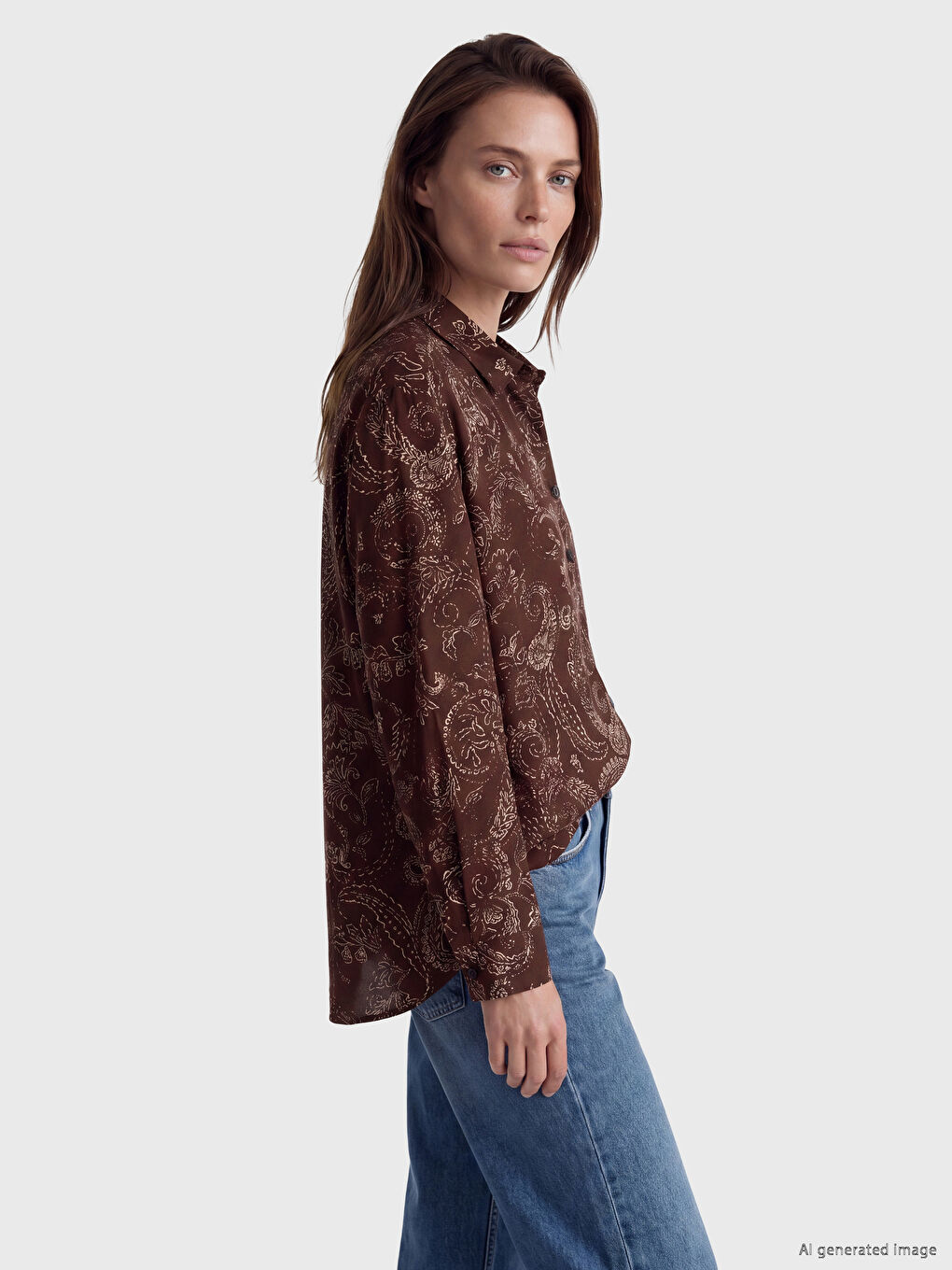 Ethnic Patterned Women's Shirt