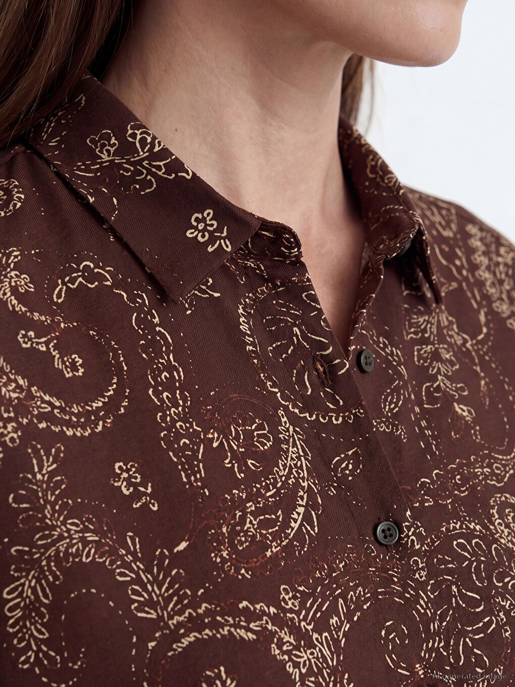 Ethnic Patterned Women's Shirt-2