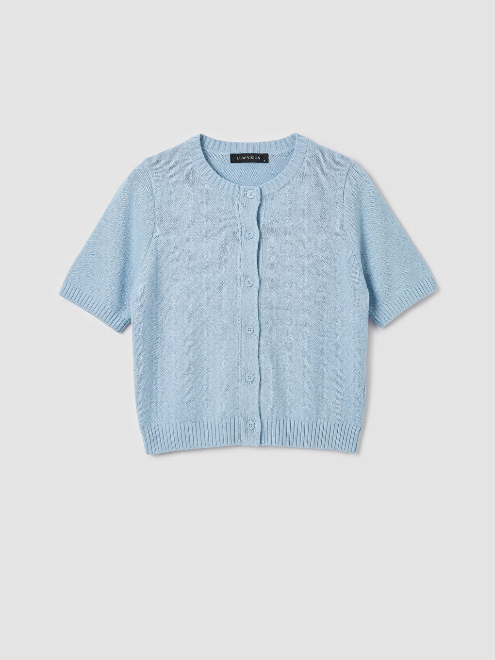 Pembe Bisiklet Yaka Kadın Triko Hırka