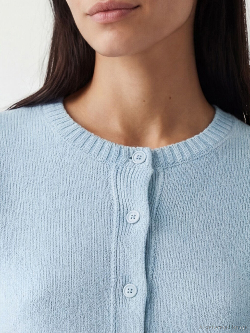 Cardigan en maille à col rond pour femme-2