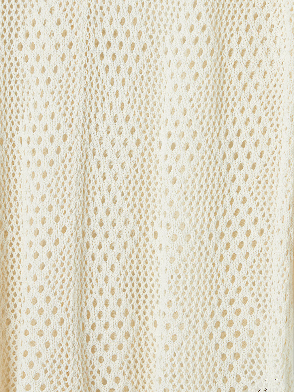 Bej V Yaka Dantelli Kadın Tulum-2