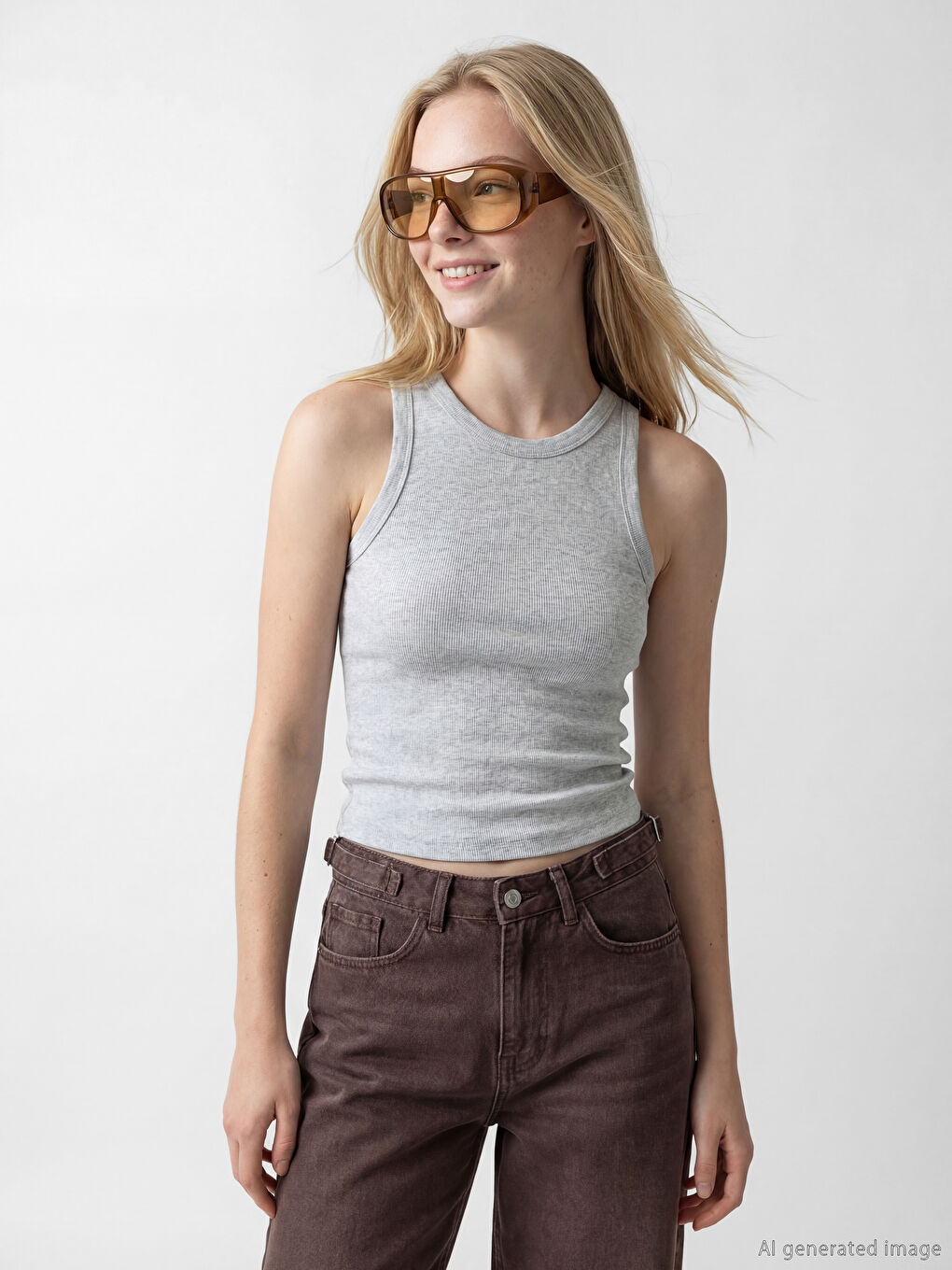 Crew Neck Women's Tank Top