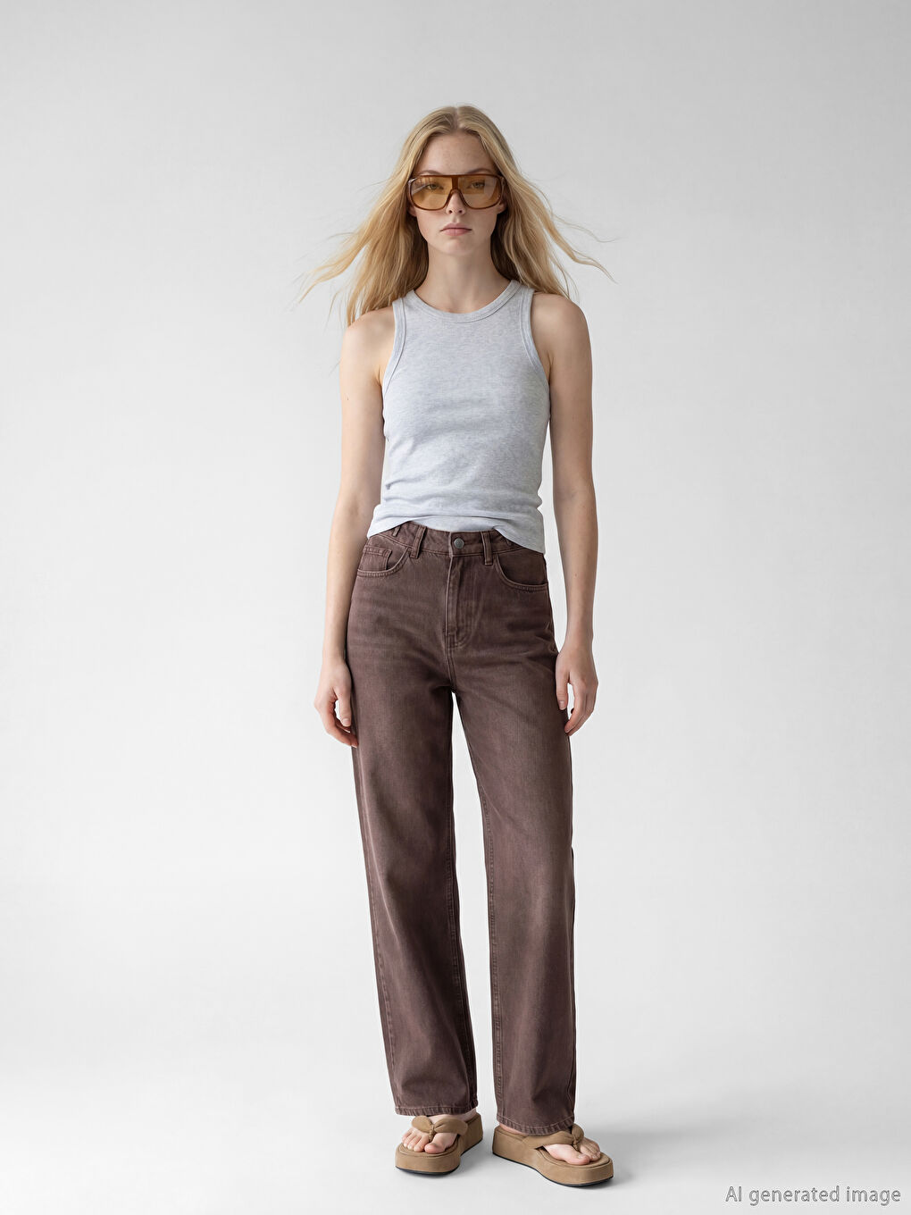 Crew Neck Women's Tank Top-1