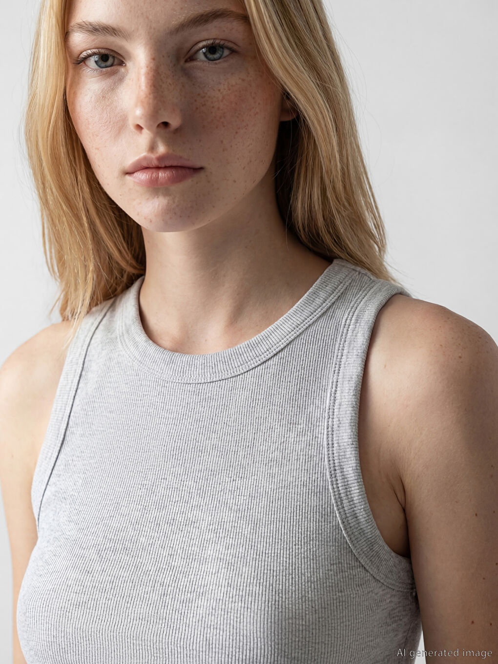 Crew Neck Women's Tank Top-2