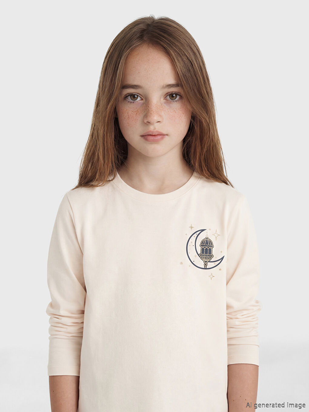 Pembe Bisiklet Yaka Baskılı Kız Çocuk Pijama Takımı-1