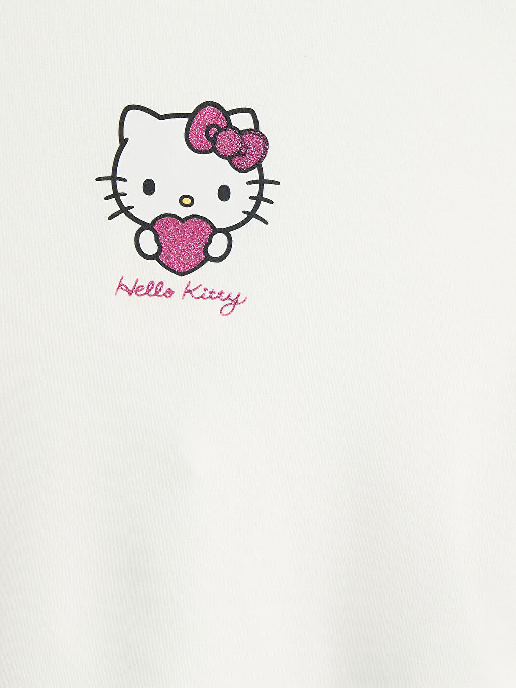 Ekru Hello Kitty Baskılı Kız Çocuk Tişört ve Pantolon-5