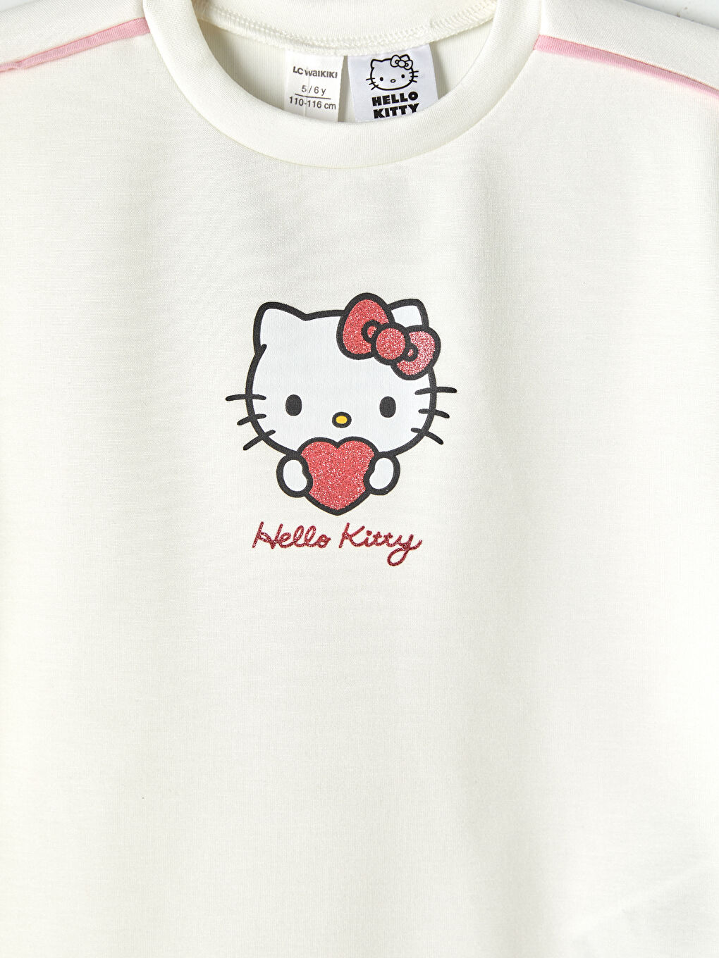 Ekru Hello Kitty Baskılı Kız Çocuk Takım-5