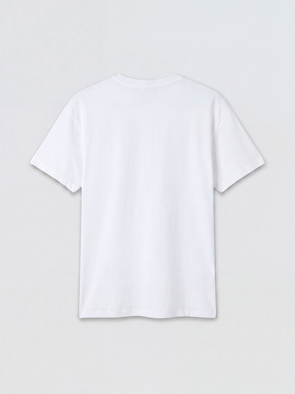 Beyaz New York Baskılı Oversize Kadın Spor Tişört-1