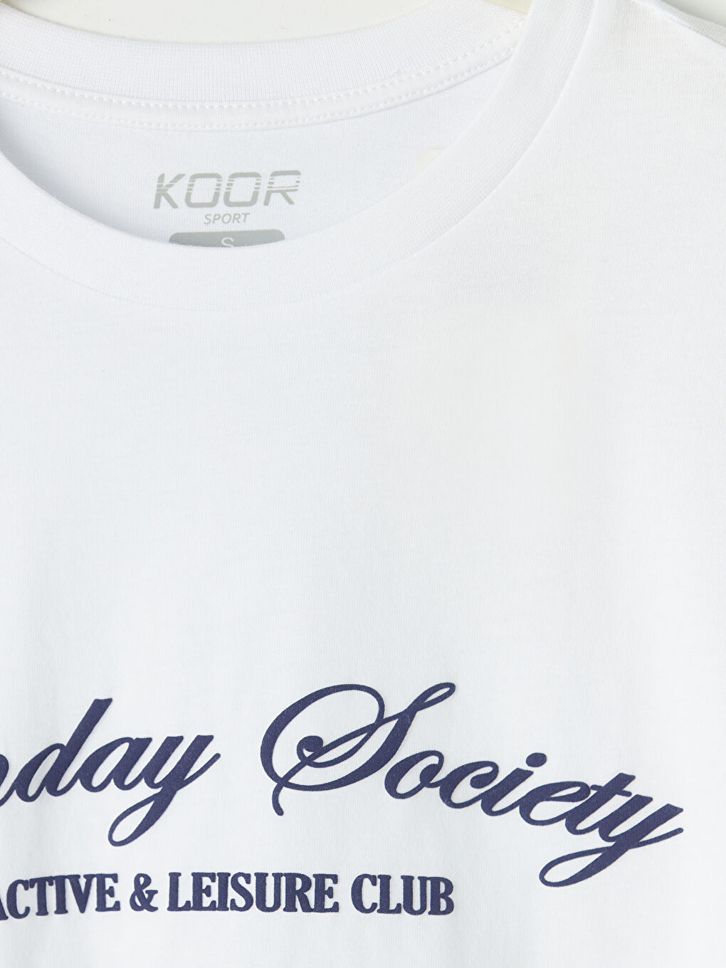 Beyaz New York Baskılı Oversize Kadın Spor Tişört-2