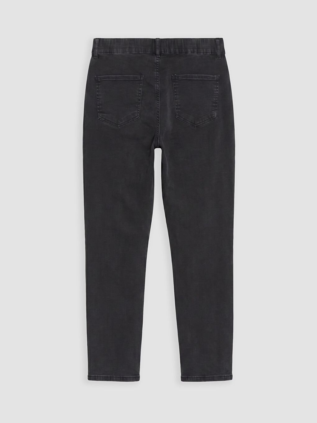 Siyah Straight Fit Kadın Jean Pantolon-1