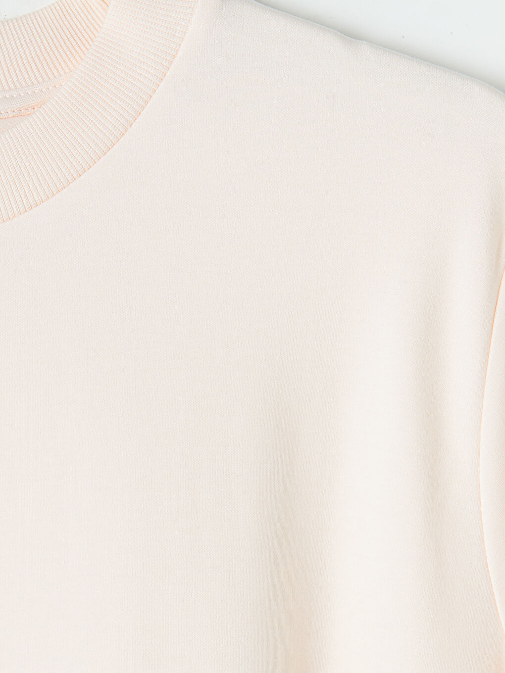 Pembe Bisiklet Yaka Kadın Tişört-2