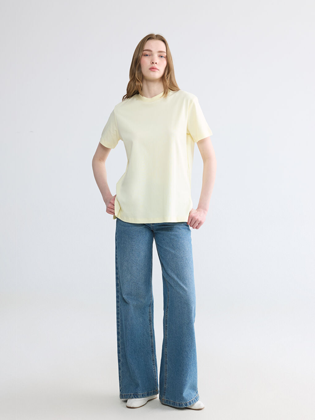 Crew Neck Women's T-Shirt-1