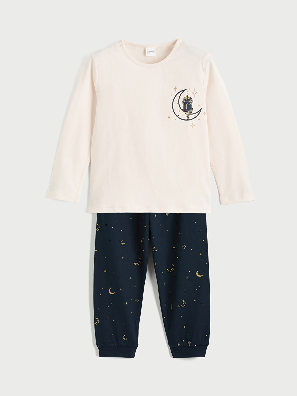 Pembe Baskılı Kız Çocuk Pijama Takımı