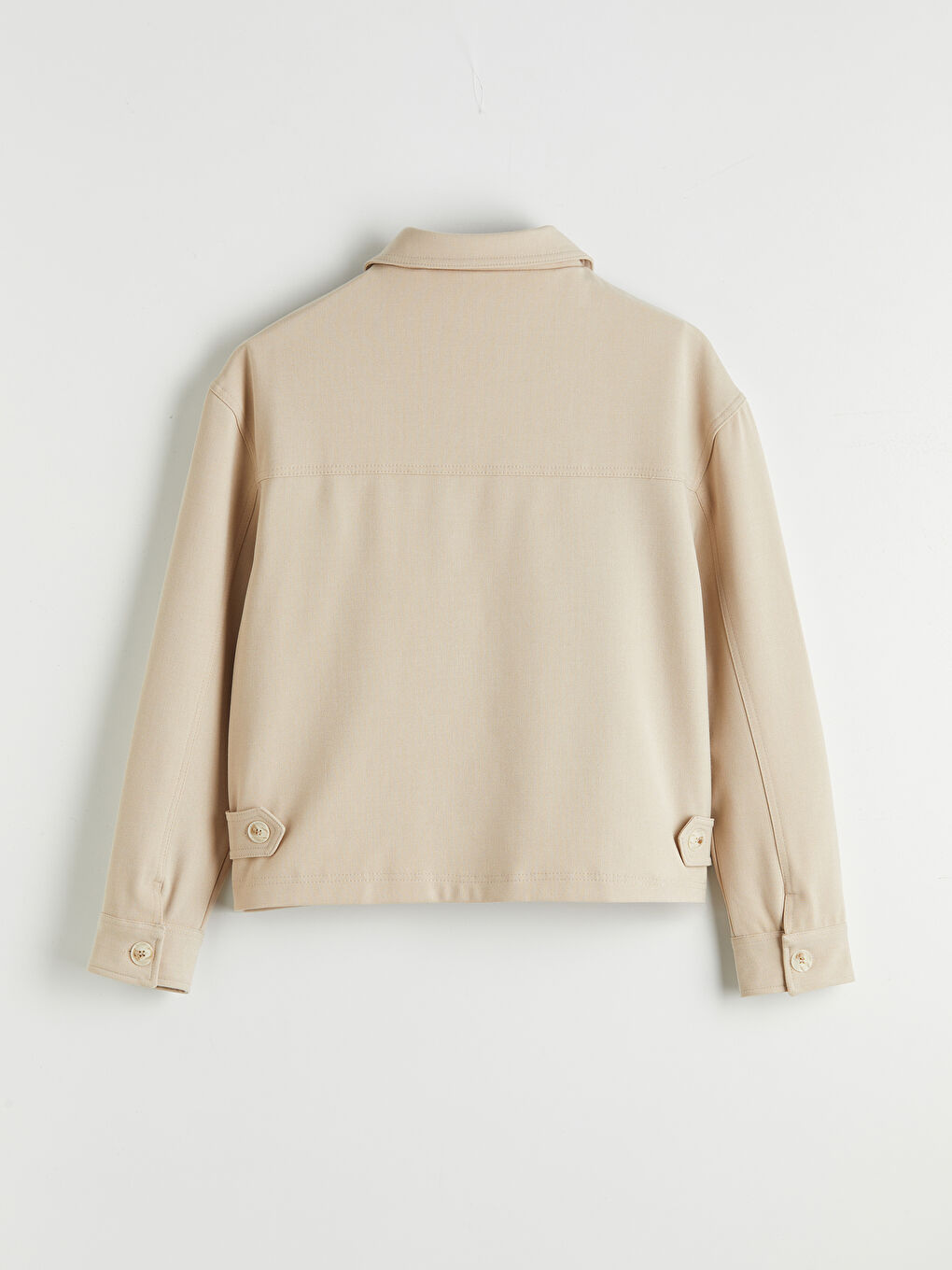 Bej Standart Kalıp Erkek Ceket-6