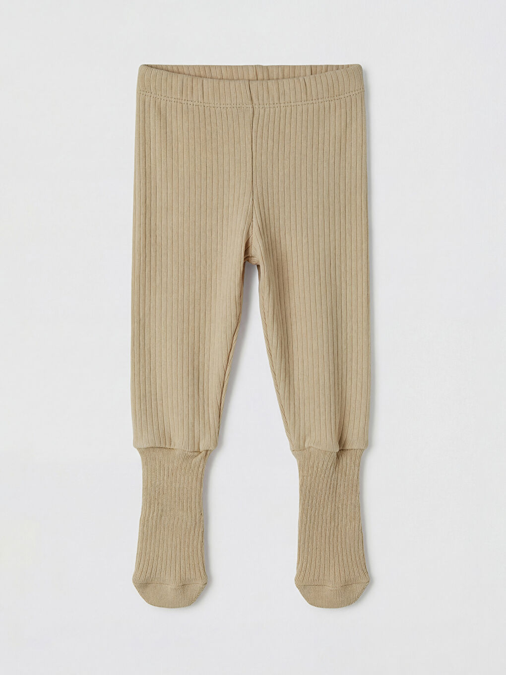 Ekru Erkek Bebek Çoraplı Pijama Alt