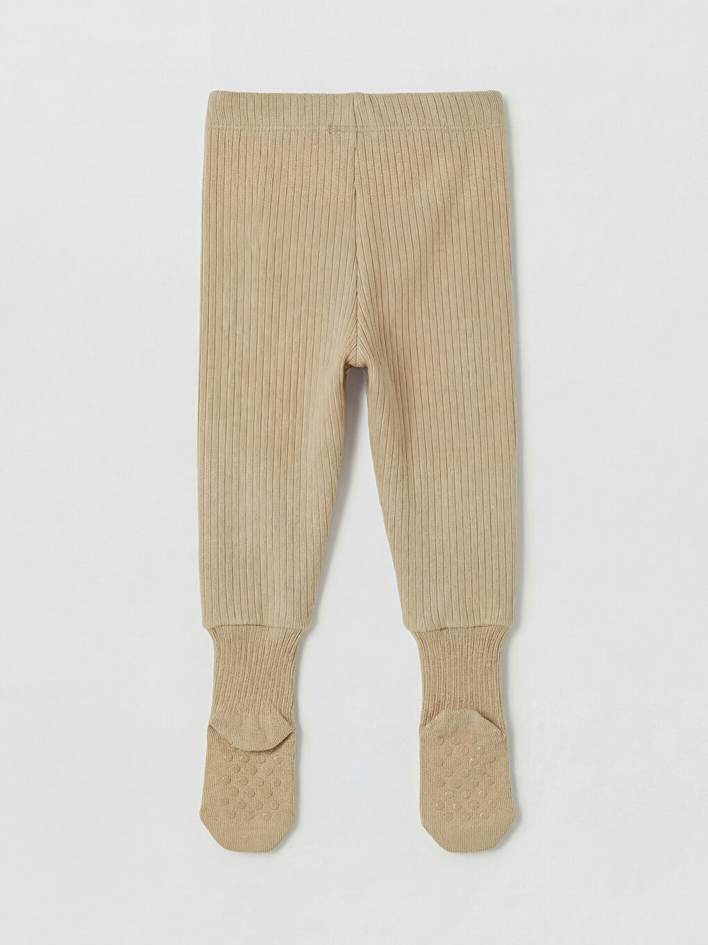 Ekru Erkek Bebek Çoraplı Pijama Alt-1