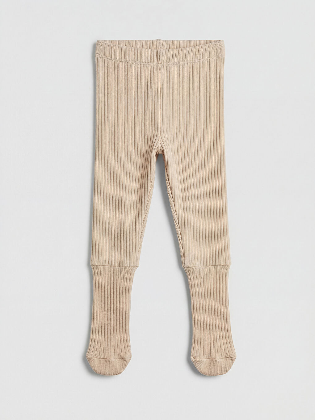 Kahverengi Erkek Bebek Fitilli Çoraplı Pijama Altı 2'li-1