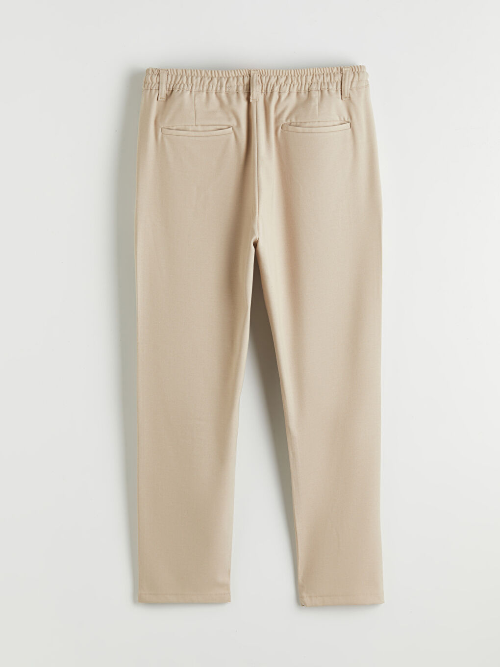 Bej Standart Kalıp Erkek Pantolon-5