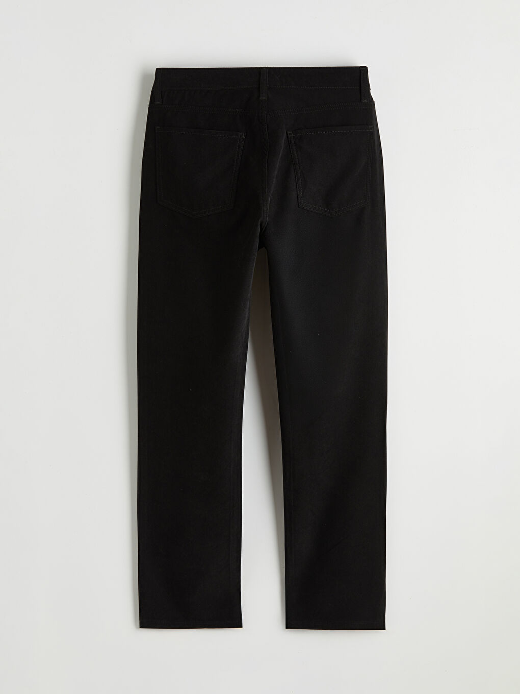 Siyah Standart Kalıp Erkek Pantolon-5