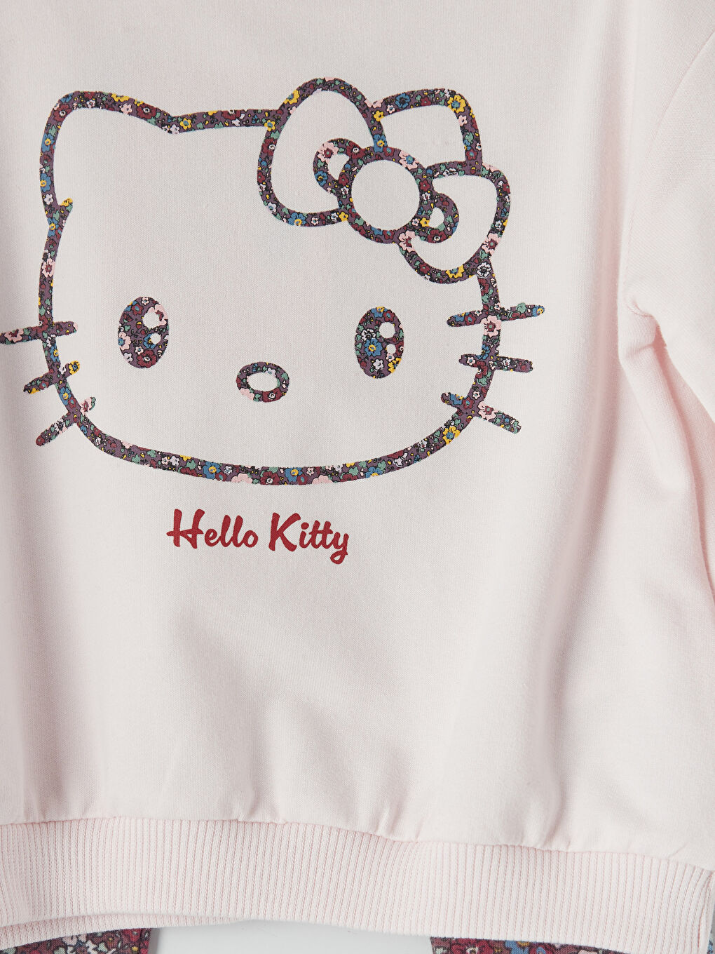 Pembe Hello Kitty Baskılı Kız Bebek Takım-5