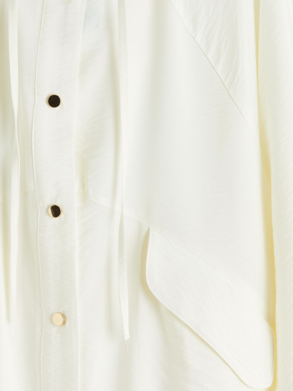 Ekru Kapüşonlu Kadın Tunik-2