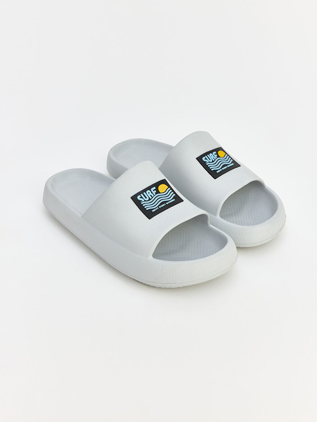 Gri Baskılı Unisex Terlik