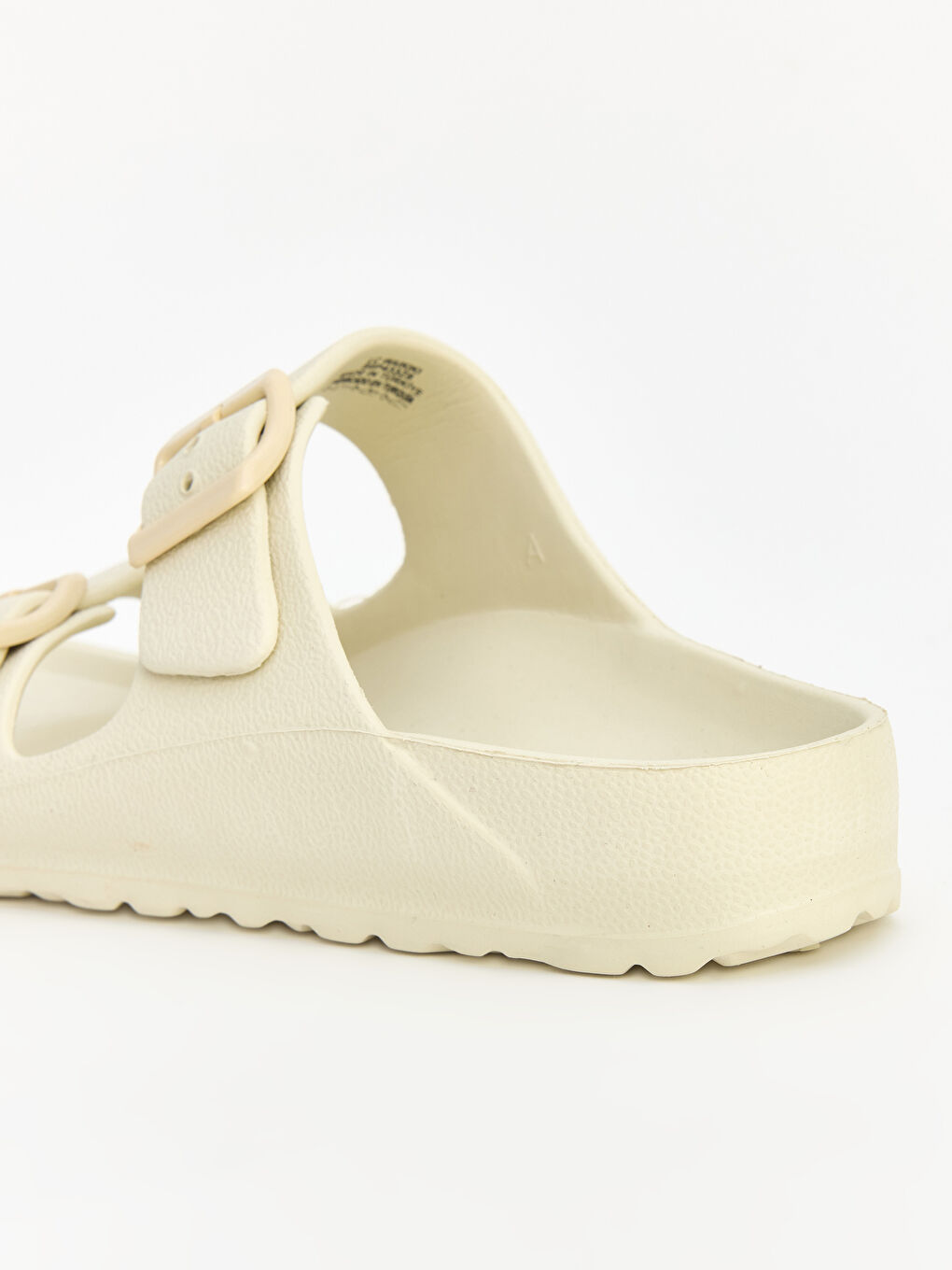 Bej Çift Bantlı Kadın Terlik-3