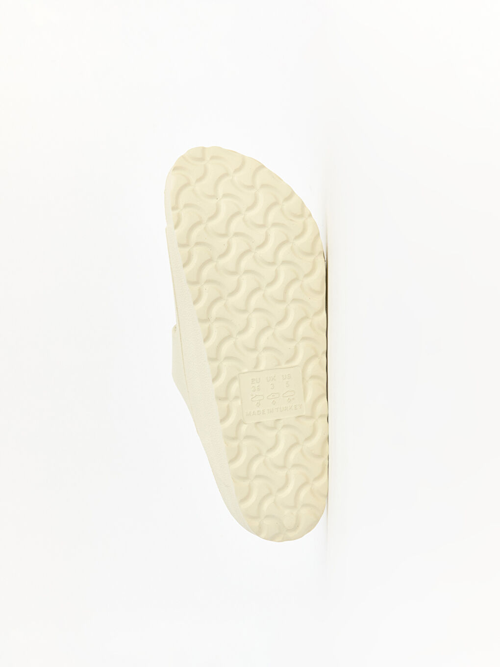 Bej Çift Bantlı Kadın Terlik-4